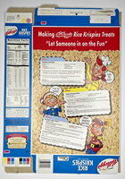 2000 Empty Kellogg's Rice Krispies OZ Cereal Box SKU U198/171