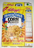 1998 Empty Kellogg's Honey Crunch Corn Flakes 21.3OZ Cereal Box SKU U198/190