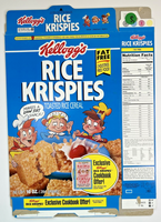 1996 Empty Kellogg's Rice Krispies Cookbook Offer 10OZ Cereal Box SKU U198/165