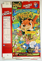 1999 Empty Quaker Cap'n Crunch Meanies 22OZ Cereal Box SKU U198/163