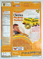 2004 Empty Honey Nut Cheerios Play Books/CDs 14OZ Cereal Box SKU U198/148