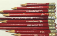 TWA Airlines 1960's Pencils Lot of 18 Red and Black Lead PB202