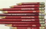 TWA Airlines 1960's Pencils Lot of 18 Red and Black Lead PB202