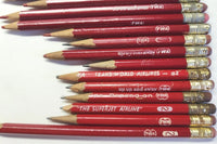 TWA Airlines 1960's Pencils Lot of 18 Red and Black Lead PB202