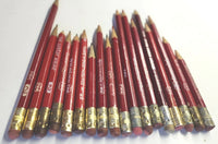 TWA Airlines 1960's Pencils Lot of 18 Red and Black Lead PB202