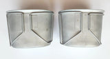 Vintage US Military Stainless Canteen Cups Marked U.S, PAC FAB Lot of 2