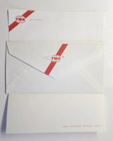 TWA Airlines In Flight Stationery, 1 sheet of paper 1 envelope Unused PB202/12