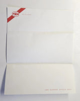 TWA Airlines In Flight Stationery, 1 sheet of paper 1 envelope Unused PB202/12