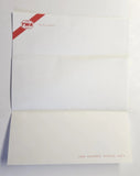 TWA Airlines In Flight Stationery, 1 sheet of paper 1 envelope Unused PB202/12