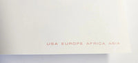 TWA Airlines In Flight Stationery, 1 sheet of paper 1 envelope Unused PB202/12