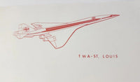 TWA  Airlines Sales & Services Training St. Louis Letterhead 11"x8.5" PB202