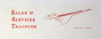 TWA  Airlines Sales & Services Training St. Louis Letterhead 11"x8.5" PB202