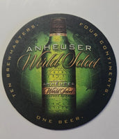 2003 Anheuser Busch Budweiser Anheuser World Select Beer 4.25" Coaster PB201