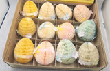 Vtg Honeycomb Tissue Easter Eggs New Display Box Frank's Nursery Crafts U195