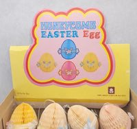 Vtg Honeycomb Tissue Easter Eggs New Display Box Frank's Nursery Crafts U195