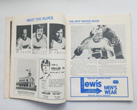 1972 St. Louis Blues National Hockey League Magazine Phil Roberto M451