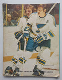 1972 St. Louis Blues National Hockey League Magazine Bob & Barclay Plager M446