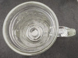 Vintage Anheuser Busch Pewter Emblem Glass Grape Leaf Raised Pattern Stein