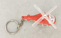 Helicopter Keychain Toy Red Light Up G28 Emergency Fire PB81