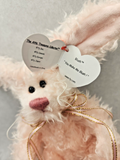 1993 Ty Beanie Baby Attic Treasures Collection "Blush" Retired Pink Bunny BB22