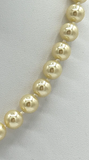 Vintage Monet Faux Pearl Choker Necklace 15" SKU PB73