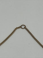 Vintage Mimi Gold Tone Turtle Pendant on Beaded Chain Necklace SKU PB73