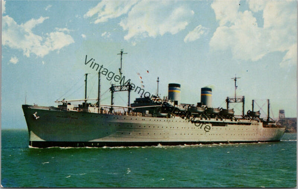 Military Sea Transportation Service Department of the Navy Postcard PC323