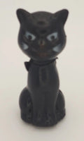 Vintage R.L. Albert and Sons Black Cat 3" Halloween Candy Container Plastic PB80