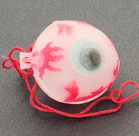 Vintage Halloween Skull Eyeball Plastic Open candy containers Pencil Topper PB80