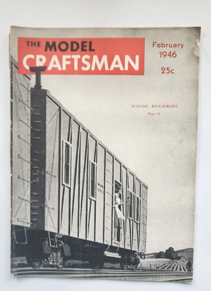 1946 The Model Craftsman February Magazine of Mechanical Hobbies M487