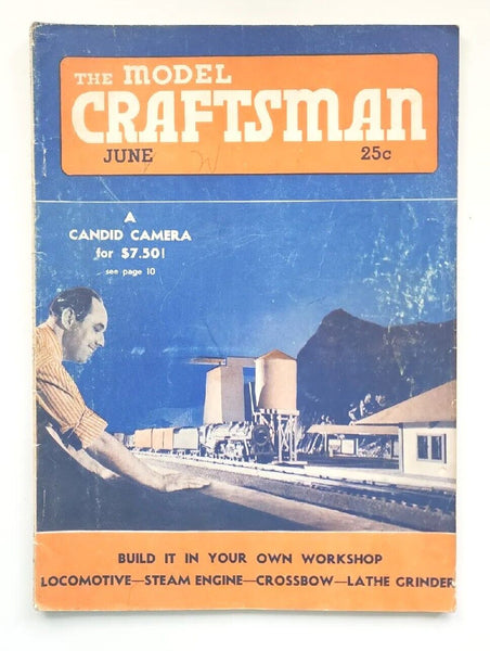 1937 The Model Craftsman June Magazine of Mechanical Hobbies M483