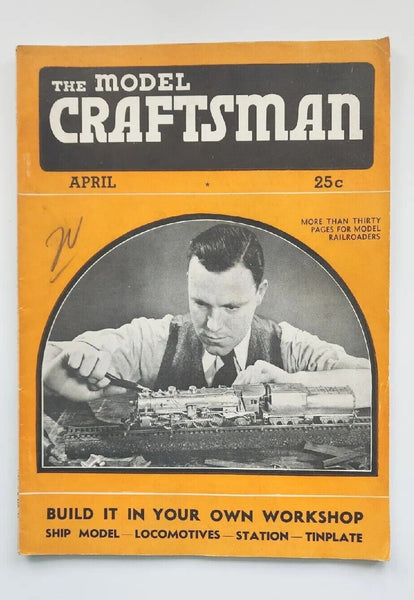 1938 The Model Craftsman April Magazine of Mechanical Hobbies M479