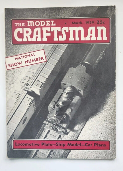 1939 The Model Craftsman March Magazine of Mechanical Hobbies M488