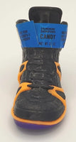 Vintage 1990 Topps Jammin' Jumpers Tennis Shoe Candy Container Black Purple PB79