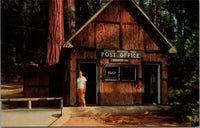 Giant Forest Post Office Sequoia National Park CA Postcard PC340