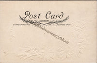 Best Easter Wishes Vintage Embossed Undivided Back Postcard PC336