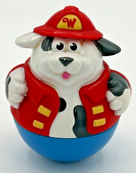 2003 Hasbro Playskool Weebles Fire Fighter Dog Figurine Toy SKU U219