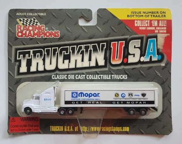 1997 Racing Champions Truckin USA 1/144 Scale Diecast Cab w/ Trailer Mopar HW21