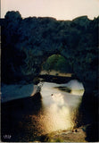 Picturesque Ardeche The Pont d'Arc at Sunset Postcard PC319