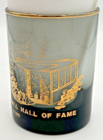 Vintage Professional Football Hall of Fame Canton OH Gold Detail Glass SKU U221