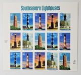 2002 USPS Stamp 20 per Sheet Southeastern Lighthouses MMH B9