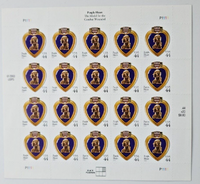 2003 USPS Stamp 20 per Sheet Military Purple Heart Medal Combat Wounded MMH B9