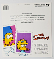 2009 USPS Stamp 20 per Sheet The Simpsons MMH B9