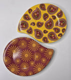 PartyLite Groovy Trays Set Of Two Retired NIB P8D/P8785U