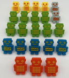 Bakery Crafts Plastic Cupcake Rings Favors Toppers New Lot of 23 "Robots" #2