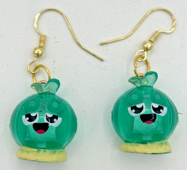 Cartoon Smiling Character Charm Earrings Vending Charm Costume Jewelry C15