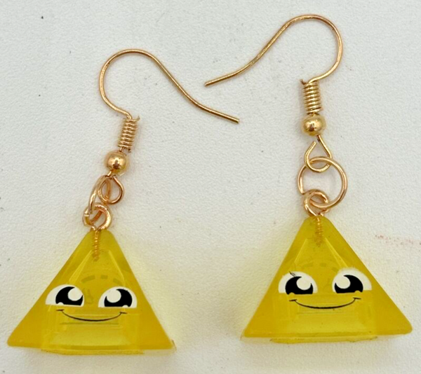 Cartoon Happy Pyramid Charm Earrings Vending Charm Costume Jewelry C16