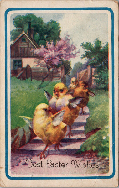 Best Easter Wishes Vintage Easter Greeting Postcard PC364