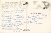 Daniel Fisher House Edgartown MA Postcard PC387