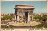 Arc de Triomphe Paris France Postcard PC386